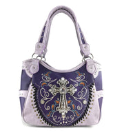 Western Cross Floral Tote Purse for Women
