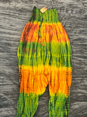 Vibrant Tie-Dye Harem Jumpsuit/Pants