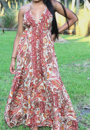 Boho Ruffle Dress/Maxi Gypsy Dress