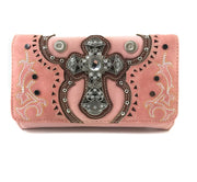 Vintage Cross Western Crossbody Wallet