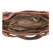 Women Western Floral Damask Medallion Large Handbag