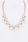 Fringe Pearls Statement Necklace