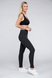 Active Leggings Featuring Concealed Pockets