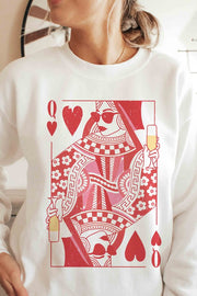 CHAMPAGNE QUEEN OF HEARTS Graphic Sweatshirt