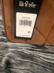 Karl Lagerfeld Luxury Suede Chain Shoulder Bag in Brown