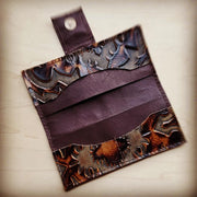 Leather Wallet in Brown Laredo w/ Snap