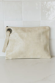 ALEXA OVERSIZED CLUTCH WITH WRISTLET