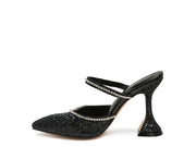 IRIS Glitter Spool Heel Sandal