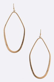 Iconic Cutout Color Metal Drop Earrings