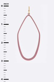 Iconic Cutout Color Metal Drop Earrings