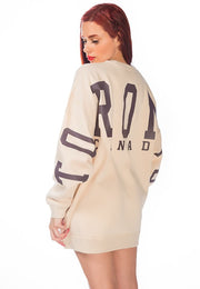 Printed Oversized Sweatshirt