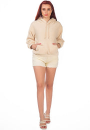 Soft Fleece Pullover Drawstring Hoodie