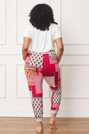 Plus Quilted Print Joggers