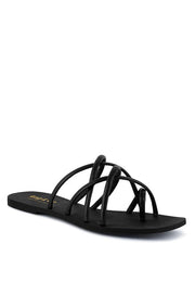 SWEETIN Strappy Flat Slip On Sandals