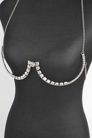 Oversize Rhinestone Iconic Bra Chain