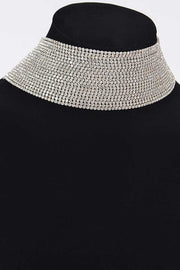 Zillion Layer Rhinestone Iconic Choker