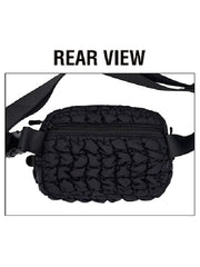 CC Quilted Puffer Belt Fanny Bag - Authentic C.C