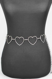 Hallow Heart Link Chain Belt