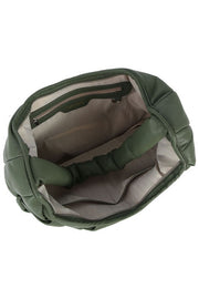 ecostitch Puffy Woven Hobo Shoulder Bag