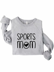 Sports Mom Heart Premium Bella Canvas Sweatshirt