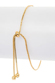 CZ Eternity Sign Bolo String Bracelet