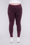 PLUS MINERAL WASHED WIDE WAISTBAND YOGA LEGGINGS