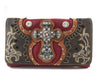 Vintage Cross Western Crossbody Wallet