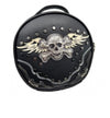 Black Skull Embroidered Circle Crossbody Purse
Bag