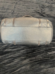 Celine Silver Leather Top-Handle Satchel