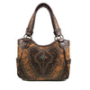 Women Western Floral Damask Medallion Large Handbag