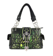 Rhinestone Buckle Branch Camouflage Women's Handbag Purse