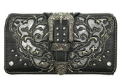 Western Women's Cowgirl Shine Buckle Wallet