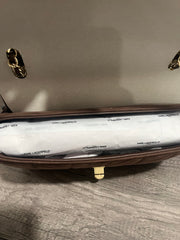 Karl Lagerfeld Quilted Chocolate Brown Chain Shoulder Bag