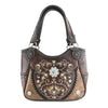 Western Concho Floral Tote Purse for Women