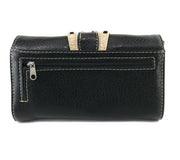 Studded Rhinestone Buckle Women Crossbody Wallet