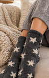 Soft Charcoal Gray Chenille Socks