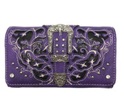 Western Women's Cowgirl Shine Buckle Wallet