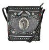 Native Horse Feather Women's Crossbody Western Messenger Purse