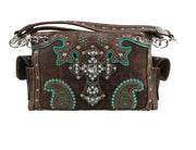 Cross Brown Turquoise
Western Women's
Handbag Purse