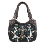 Cross Flower Blossom Western Purse