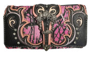 Floral Camouflage Western Wallet