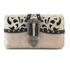 Western Shine Belt Buckle Crossbody Wallet.