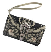 Western Floral Vine Wallet