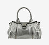 Celine Silver Leather Top-Handle Satchel