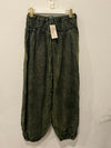 Green Wide-Leg Joggers