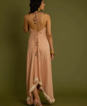 The Tenerife Peach V Dress