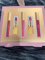 Badgley Mischka Pink & Rose Lipstick and Lip Gloss Set