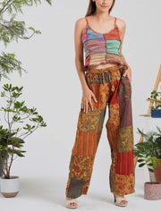 Mushroom patch straight pants