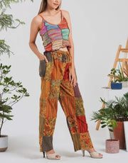 Mushroom patch straight pants