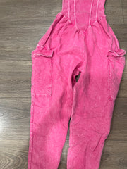 Mineral Wash Cargo Jumpsuit